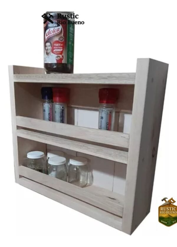 Especiero condimentero de madera