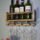 Porta Botella  Para Vino De  Madera  Soporte 4 Vinos
