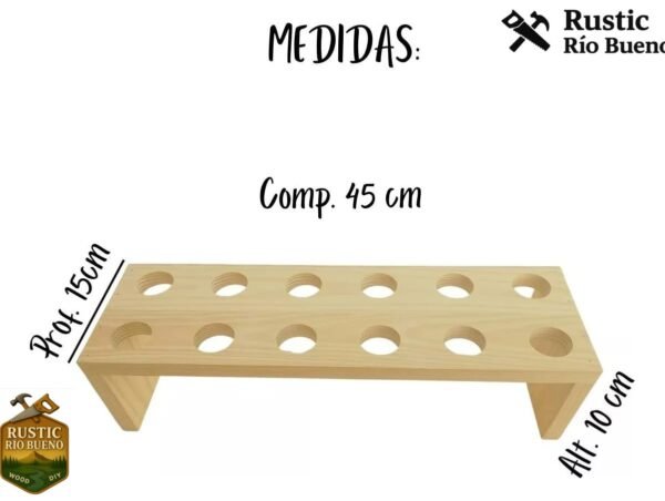 Expositor de conos  de madera , comida