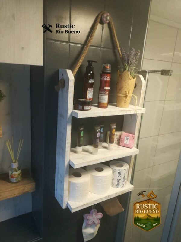 Estante Decorativo Para El Orden De Madera Rustico