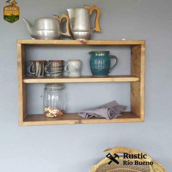 Estante De Cocina Rustico De Madera Especial Para Ordenar
