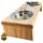 comedero para macota rustico de madera