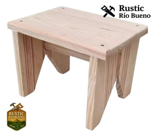 Banquito Silla De Madera Artesanal- Banquito Para Niños