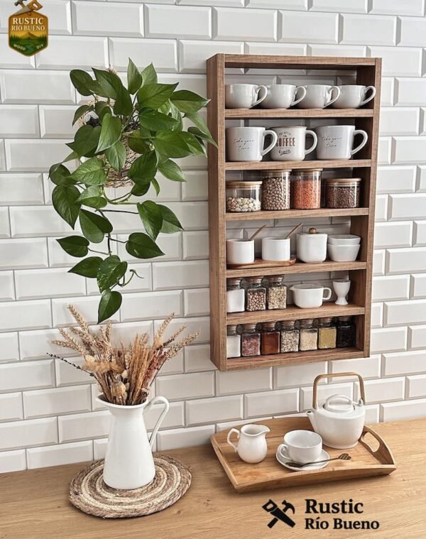 Estante De Repisa  Para Especias Y Tazas Para Decorar