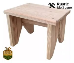 Banquito Silla De Madera Artesanal- Banquito Para Niños