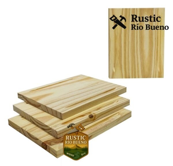 Set Plato Tabla Asado Madera Accesorio Parrilla Set X4