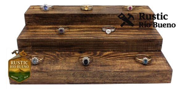 Exhibidor De Anillos De 3 Niveles - Exhibidor De Joyas