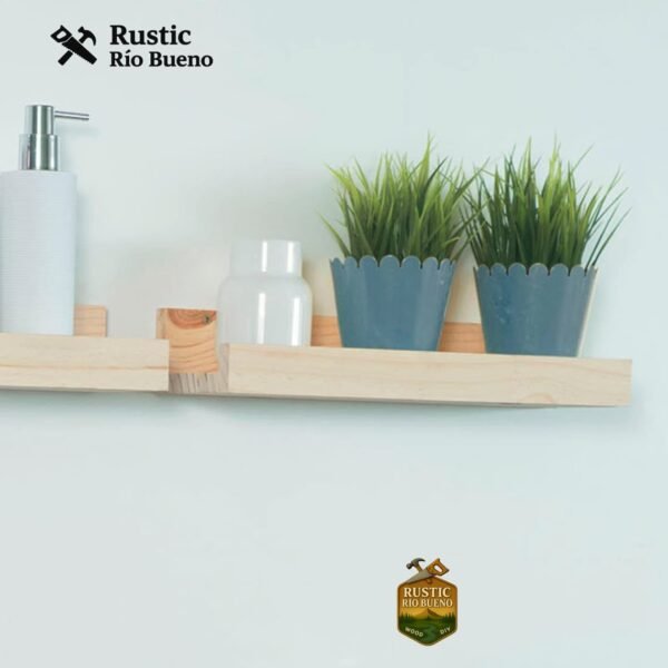 Estante De Madera Rustico Decoración De Hogar X2