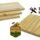 Set Plato Tabla Asado Madera Accesorio Parrilla Set X4