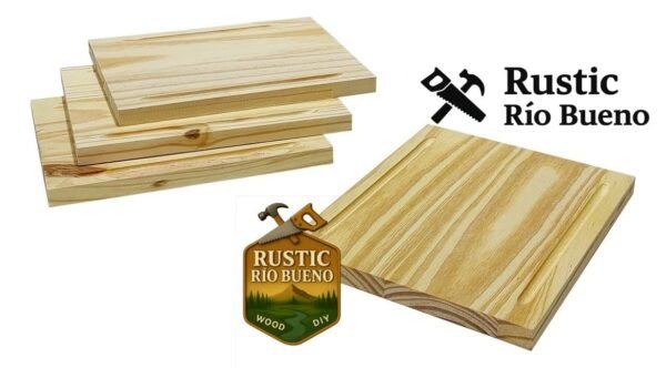 Set Plato Tabla Asado Madera Accesorio Parrilla Set X4