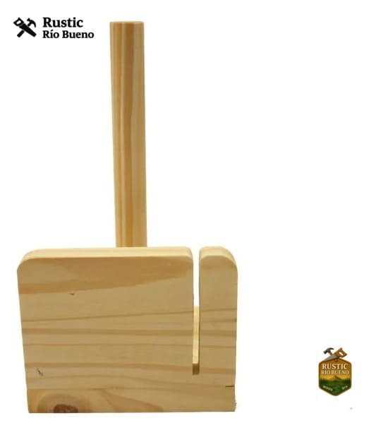 Portarollo De Cocina Papel Servilleta Madera Pino