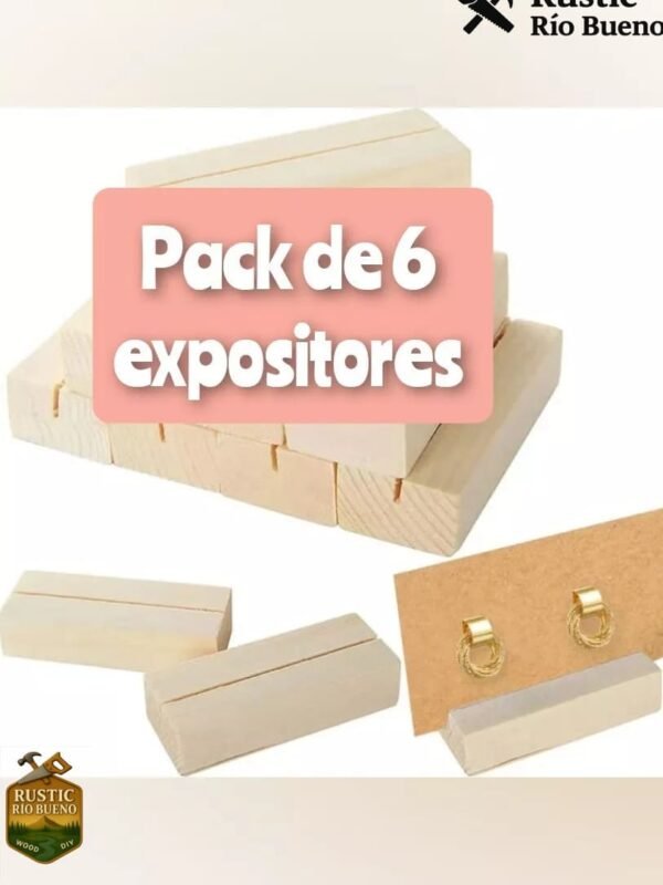 Expositor De Joyas De Madera Joyería, Soporte Para Tarjetas