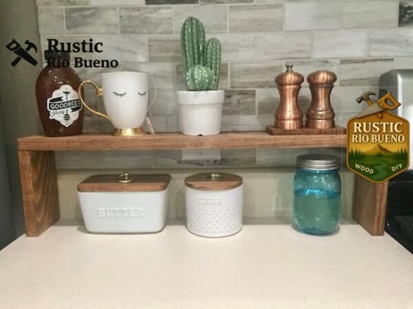 Estante De Decoración Echo De Madera Para Especies O  Baño