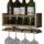 Porta Botella  Para Vino De  Madera  Soporte 4 Vinos