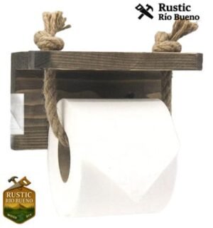 Porta Confort Rustico De Madera ,organizador Confort Papel