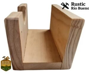 Servilletero De Madera Rustico Hecho A Mano 1 Unidad