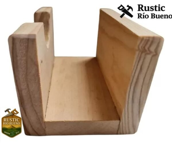 Servilletero De Madera Rustico Hecho A Mano 1 Unidad