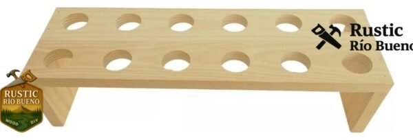 Expositor de conos  de madera , comida