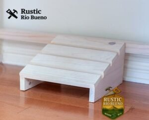 Descansa pies reposapiés de  madera natural