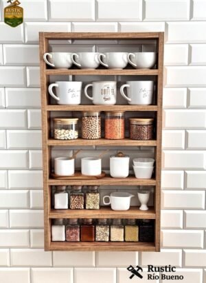 Estante De Repisa  Para Especias Y Tazas Para Decorar