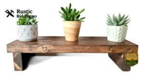 Soporte Para Macetas De Madera Rustico