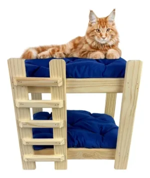 Cama para gatos Litera de madera