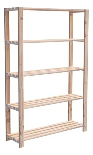 organizador de 5 estantes pino madera