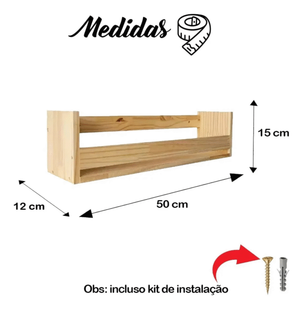 Kit De 4 Estantería De Libros Infantiles 50 Cm Madera