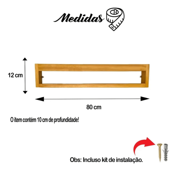 Juego De 2 Estanterías De Pino Para Decoración Infantil 80cm Madera