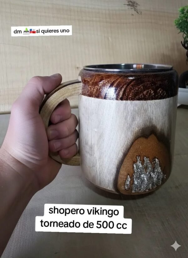 Shopero vikingo de madera 500 cc
