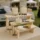 Exhibidor de Madera para Ferias | Set de 3 Tarimas para Joyas y Artesanía